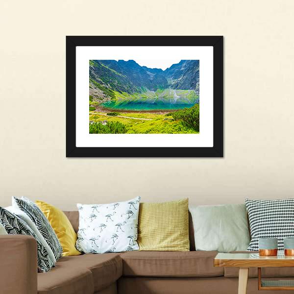 Czarny Staw Lake Canvas Wall Art-3 Horizontal-Gallery Wrap-25" x 16"-Tiaracle