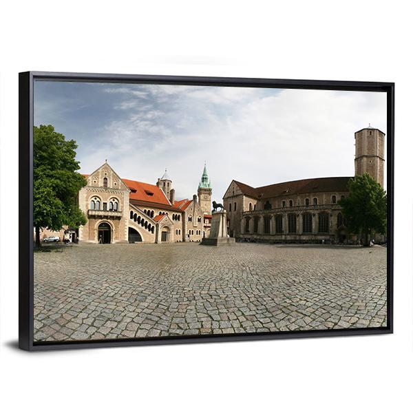 Dankwarderode Castle Canvas Wall Art-3 Horizontal-Gallery Wrap-25" x 16"-Tiaracle