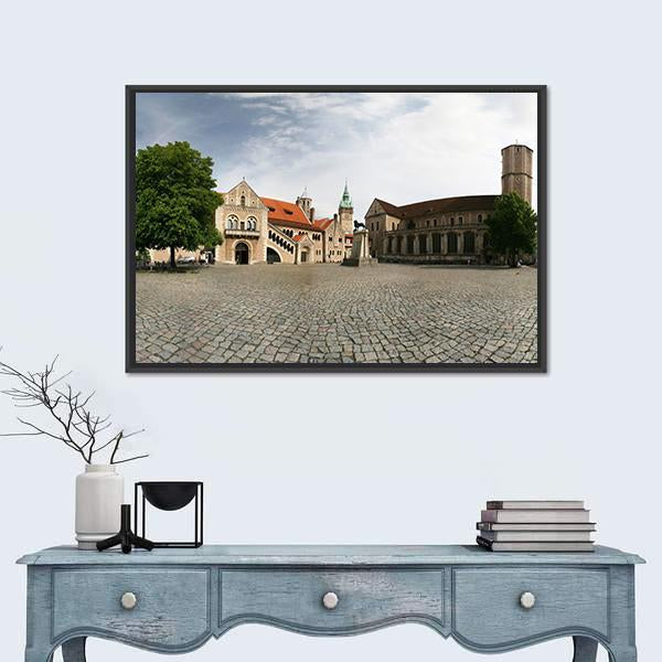 Dankwarderode Castle Canvas Wall Art-3 Horizontal-Gallery Wrap-25" x 16"-Tiaracle