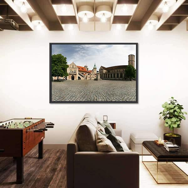 Dankwarderode Castle Canvas Wall Art-3 Horizontal-Gallery Wrap-25" x 16"-Tiaracle