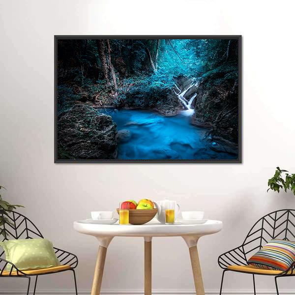 Deep Tropical Rain Forest Canvas Wall Art-3 Horizontal-Gallery Wrap-25" x 16"-Tiaracle