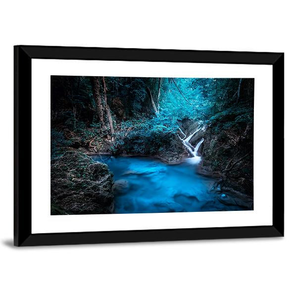 Deep Tropical Rain Forest Canvas Wall Art-3 Horizontal-Gallery Wrap-25" x 16"-Tiaracle