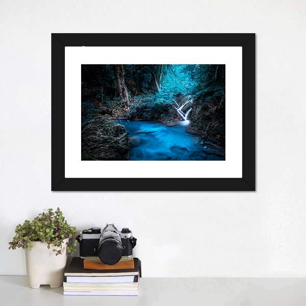 Deep Tropical Rain Forest Canvas Wall Art-3 Horizontal-Gallery Wrap-25" x 16"-Tiaracle