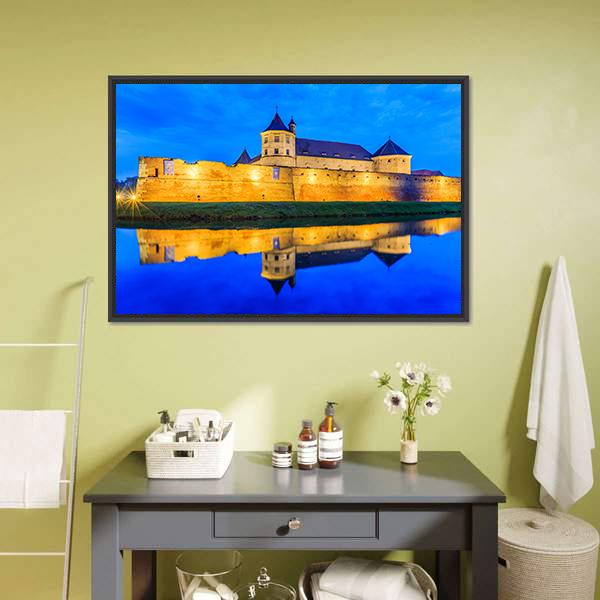 Fagaras Fortress Romania Canvas Wall Art-3 Horizontal-Gallery Wrap-25" x 16"-Tiaracle