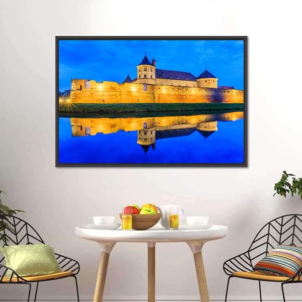 Fagaras Fortress Romania Canvas Wall Art-3 Horizontal-Gallery Wrap-25" x 16"-Tiaracle