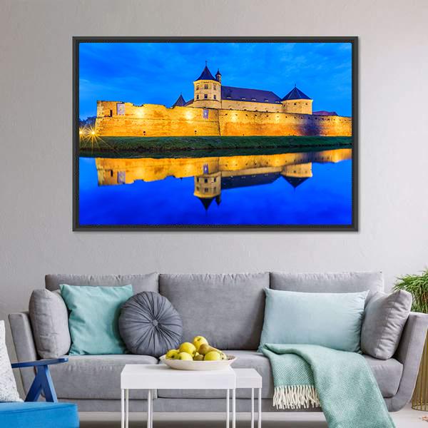 Fagaras Fortress Romania Canvas Wall Art-3 Horizontal-Gallery Wrap-25" x 16"-Tiaracle