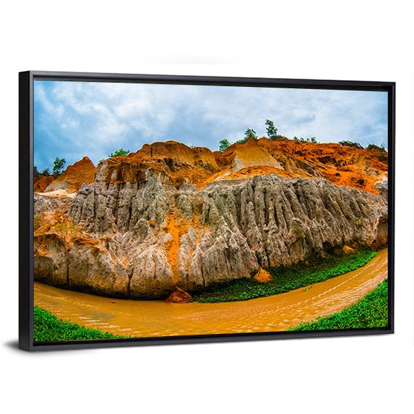 Fairy Stream Vietnam Canvas Wall Art-3 Horizontal-Gallery Wrap-25" x 16"-Tiaracle