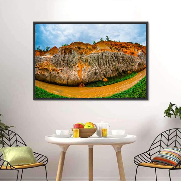 Fairy Stream Vietnam Canvas Wall Art-3 Horizontal-Gallery Wrap-25" x 16"-Tiaracle