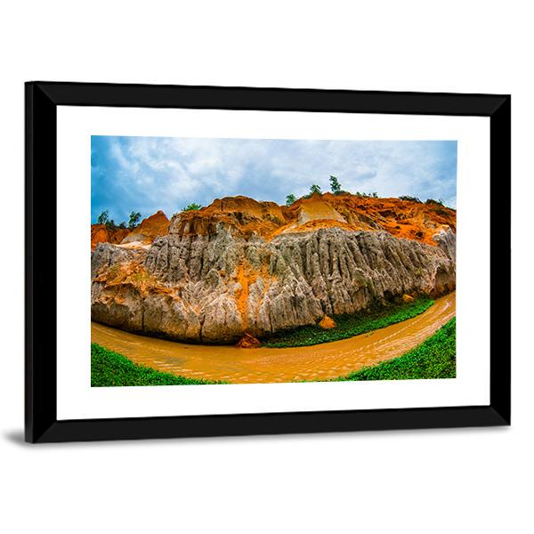 Fairy Stream Vietnam Canvas Wall Art-3 Horizontal-Gallery Wrap-25" x 16"-Tiaracle