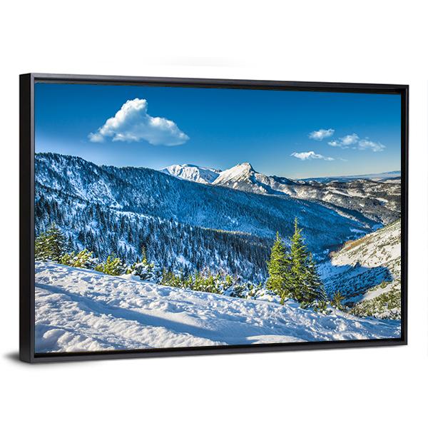 Giewont Mountain Peak Canvas Wall Art-3 Horizontal-Gallery Wrap-25" x 16"-Tiaracle