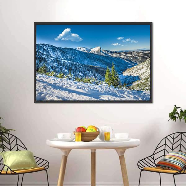 Giewont Mountain Peak Canvas Wall Art-3 Horizontal-Gallery Wrap-25" x 16"-Tiaracle