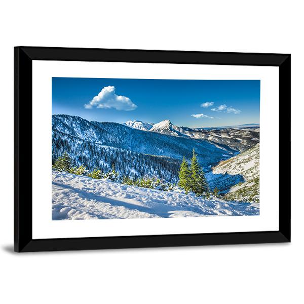 Giewont Mountain Peak Canvas Wall Art-3 Horizontal-Gallery Wrap-25" x 16"-Tiaracle