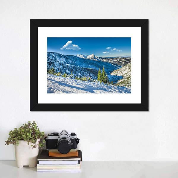 Giewont Mountain Peak Canvas Wall Art-3 Horizontal-Gallery Wrap-25" x 16"-Tiaracle
