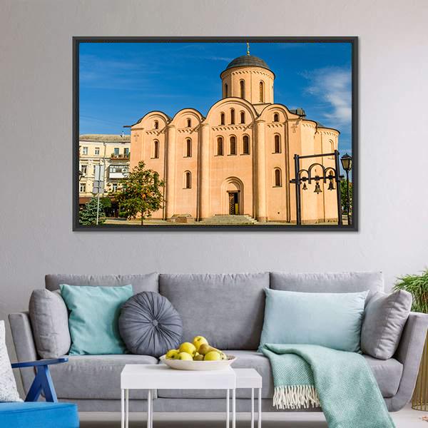 God Church In Kiev Canvas Wall Art-3 Horizontal-Gallery Wrap-25" x 16"-Tiaracle
