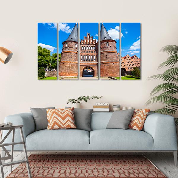 Holsten Gate Germany Canvas Wall Art-5 Horizontal-Gallery Wrap-22" x 12"-Tiaracle