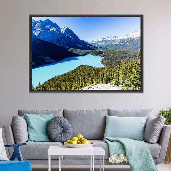 Icefields Parkway Canvas Wall Art-3 Horizontal-Gallery Wrap-25" x 16"-Tiaracle