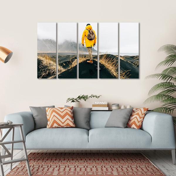 Icelandic Natural Wonders Canvas Wall Art-5 Horizontal-Gallery Wrap-22" x 12"-Tiaracle