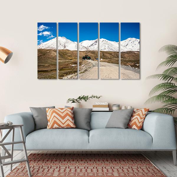 Karakoram Mountain Range Canvas Wall Art-5 Horizontal-Gallery Wrap-22" x 12"-Tiaracle