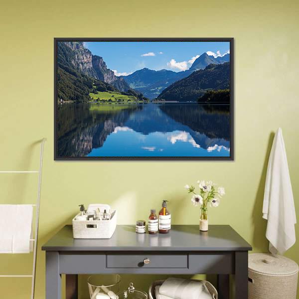 Klontalersee Lake Canvas Wall Art-3 Horizontal-Gallery Wrap-25" x 16"-Tiaracle