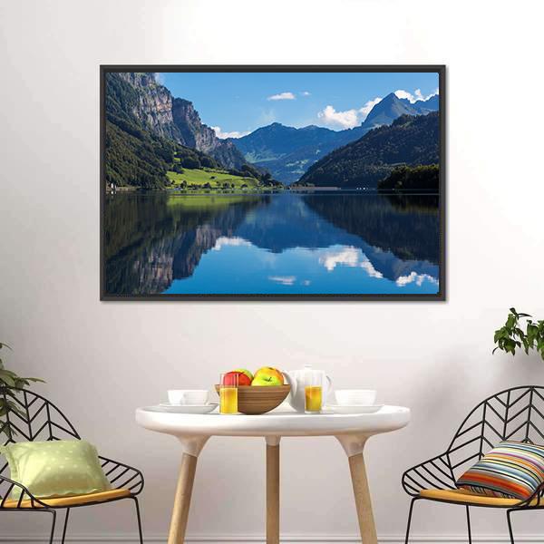 Klontalersee Lake Canvas Wall Art-3 Horizontal-Gallery Wrap-25" x 16"-Tiaracle