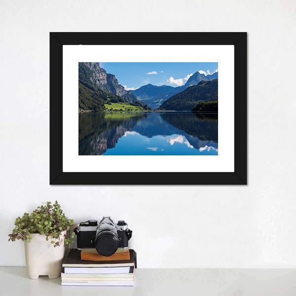 Klontalersee Lake Canvas Wall Art-3 Horizontal-Gallery Wrap-25" x 16"-Tiaracle