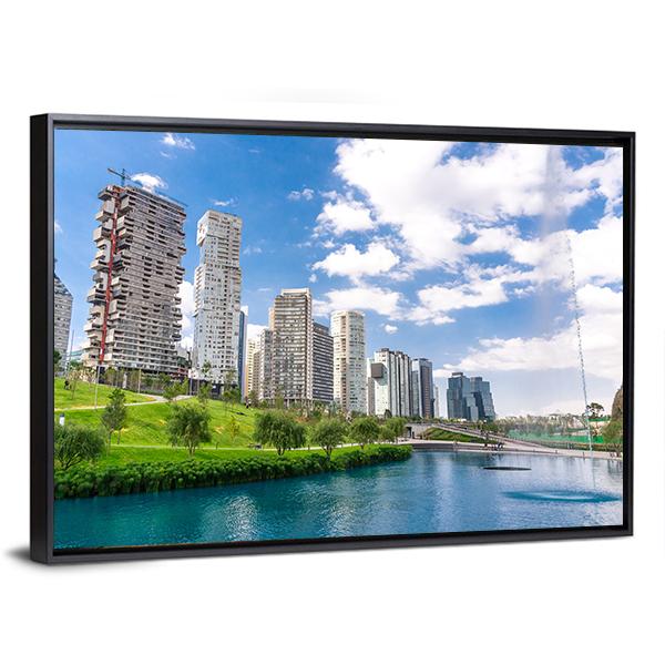 La Mexicana Park Canvas Wall Art-3 Horizontal-Gallery Wrap-25" x 16"-Tiaracle