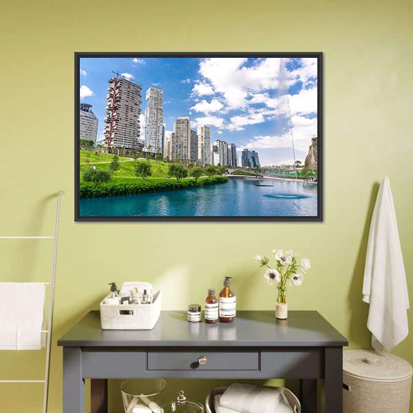 La Mexicana Park Canvas Wall Art-3 Horizontal-Gallery Wrap-25" x 16"-Tiaracle