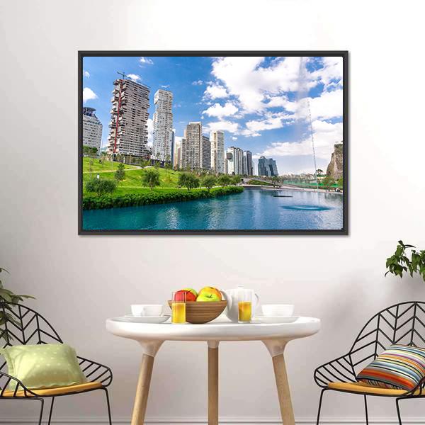 La Mexicana Park Canvas Wall Art-3 Horizontal-Gallery Wrap-25" x 16"-Tiaracle