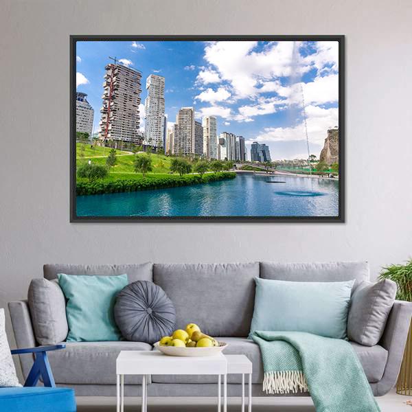 La Mexicana Park Canvas Wall Art-3 Horizontal-Gallery Wrap-25" x 16"-Tiaracle