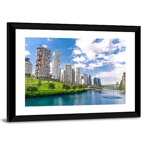 La Mexicana Park Canvas Wall Art-3 Horizontal-Gallery Wrap-25" x 16"-Tiaracle