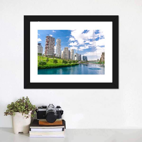 La Mexicana Park Canvas Wall Art-3 Horizontal-Gallery Wrap-25" x 16"-Tiaracle