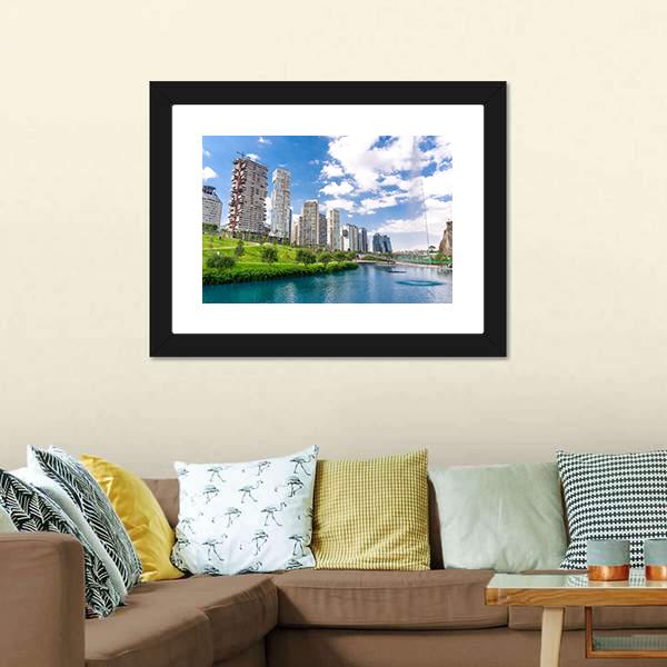 La Mexicana Park Canvas Wall Art-3 Horizontal-Gallery Wrap-25" x 16"-Tiaracle