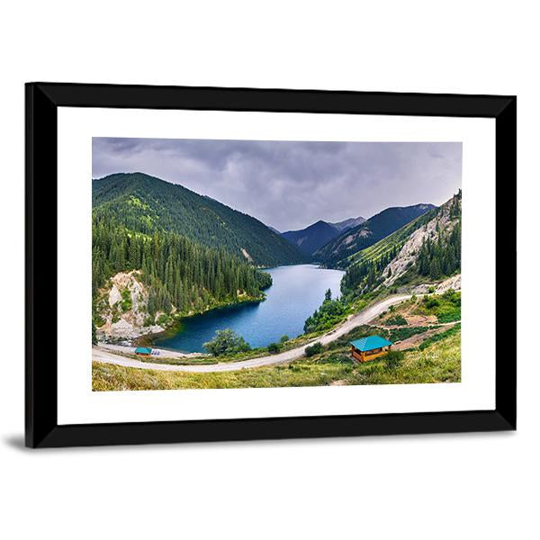 Lake Kolsai Kazakhstan Canvas Wall Art-3 Horizontal-Gallery Wrap-25" x 16"-Tiaracle
