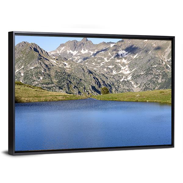 Lake Of Querol Canvas Wall Art-3 Horizontal-Gallery Wrap-25" x 16"-Tiaracle
