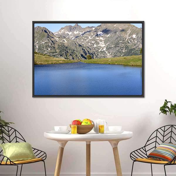 Lake Of Querol Canvas Wall Art-3 Horizontal-Gallery Wrap-25" x 16"-Tiaracle
