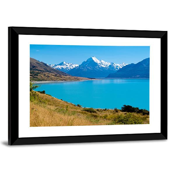 Lake Pukaki New Zealand Canvas Wall Art-3 Horizontal-Gallery Wrap-25" x 16"-Tiaracle
