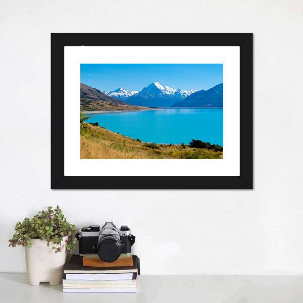 Lake Pukaki New Zealand Canvas Wall Art-3 Horizontal-Gallery Wrap-25" x 16"-Tiaracle