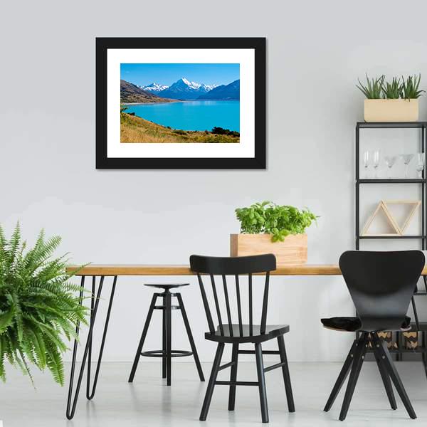 Lake Pukaki New Zealand Canvas Wall Art-3 Horizontal-Gallery Wrap-25" x 16"-Tiaracle