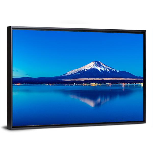 Lake Yamanaka Japan Canvas Wall Art-3 Horizontal-Gallery Wrap-25" x 16"-Tiaracle