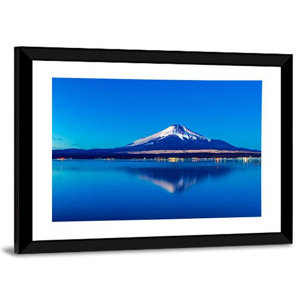 Lake Yamanaka Japan Canvas Wall Art-3 Horizontal-Gallery Wrap-25" x 16"-Tiaracle