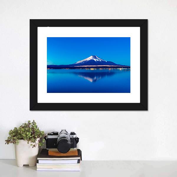 Lake Yamanaka Japan Canvas Wall Art-3 Horizontal-Gallery Wrap-25" x 16"-Tiaracle