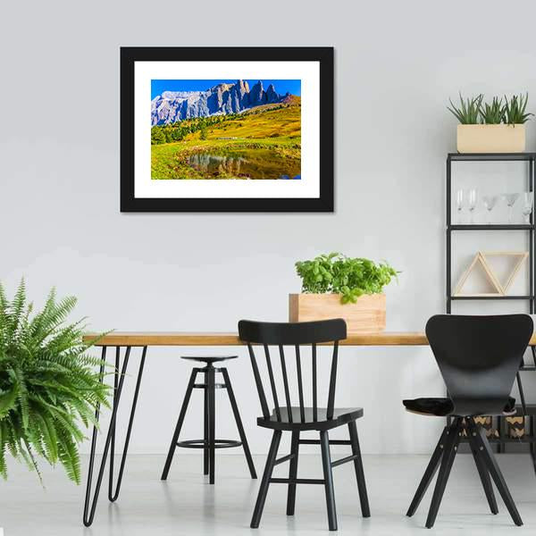 Majestic Rocks In Italy Canvas Wall Art-5 Horizontal-Gallery Wrap-22" x 12"-Tiaracle