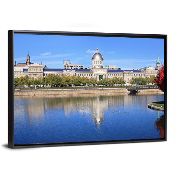Marche Bonsecours Montreal Canvas Wall Art-3 Horizontal-Gallery Wrap-25" x 16"-Tiaracle