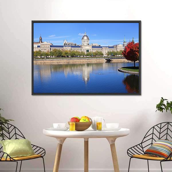 Marche Bonsecours Montreal Canvas Wall Art-3 Horizontal-Gallery Wrap-25" x 16"-Tiaracle