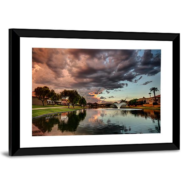 Marguerite Lake Canvas Wall Art-3 Horizontal-Gallery Wrap-25" x 16"-Tiaracle