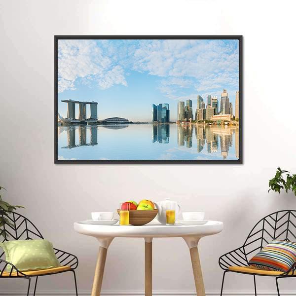 Marina Bay Sands Canvas Wall Art-3 Horizontal-Gallery Wrap-25" x 16"-Tiaracle