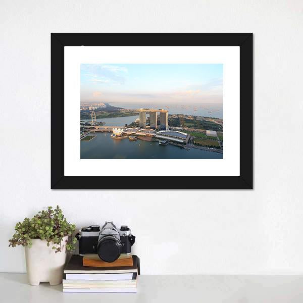 Marina Bay Sands Hotel Canvas Wall Art-3 Horizontal-Gallery Wrap-25" x 16"-Tiaracle
