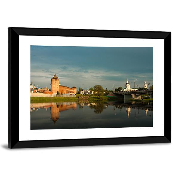Marinkin Tower With Church Canvas Wall Art-3 Horizontal-Gallery Wrap-25" x 16"-Tiaracle