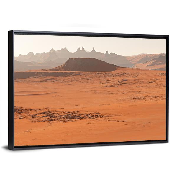 Mars Landscape Canvas Wall Art-3 Horizontal-Gallery Wrap-25" x 16"-Tiaracle