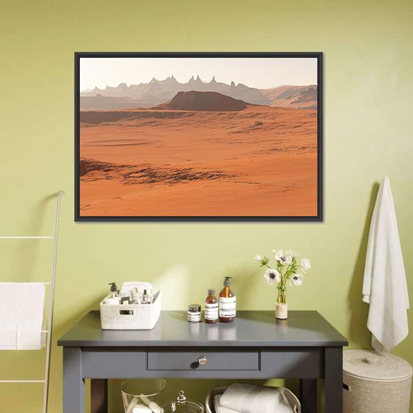 Mars Landscape Canvas Wall Art-3 Horizontal-Gallery Wrap-25" x 16"-Tiaracle
